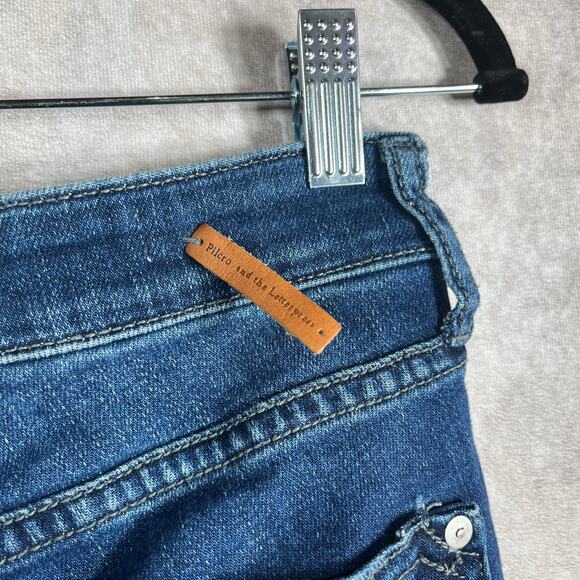 Anthropologie‎ Pilcro Skinny Jeans Womens Size 26 Blue Dark Wash Denim Mid Rise - Picture 4 of 13